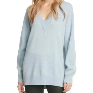Rag & Bone Cashmere Sweater Tunic Oversized Women's Size Medium Blue